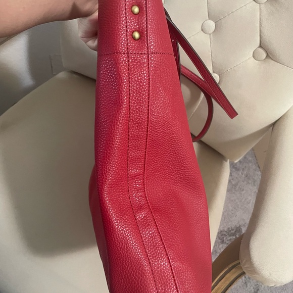Red Tote bag by Fossil “relic” large tote,school or work ect. - Picture 9 of 13